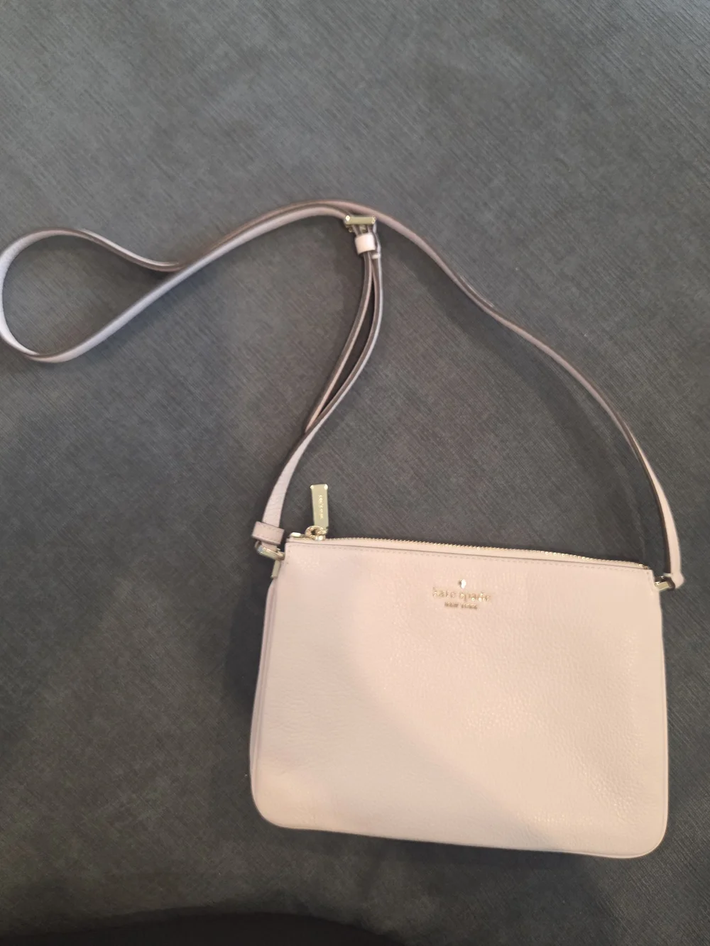kate spade Pale Pink Leather Crossbody Bag with Gold Hardware